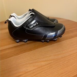 Carter's Black and White Kids Cleats